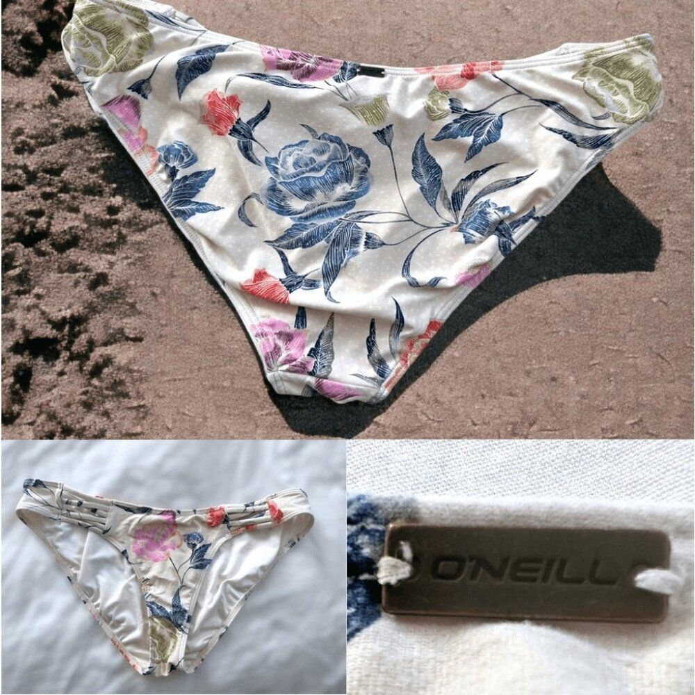 O'Neill Batik Floral BOHO Bikini Bottoms Size M